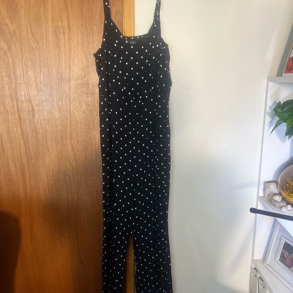 Torrid Black and White Polka Dot Jumpsuit - Picture 1 of 3